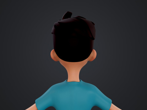 Cartoon Man 3D Модель