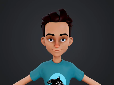 Cartoon Man 3D Model