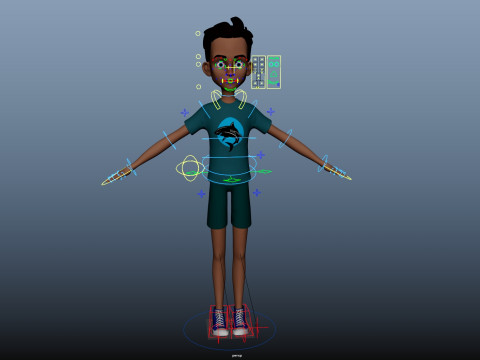 Cartoon Man 3D Модель