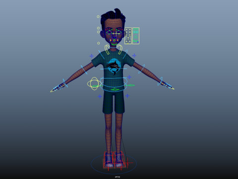 Cartoon Man 3D Модель