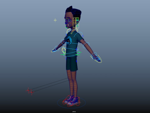 Cartoon Man 3D Модель