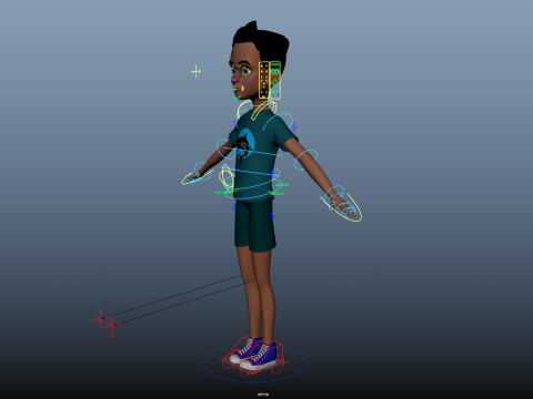 Cartoon Man 3D Модель