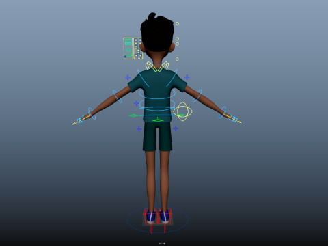 Cartoon Man 3D Модель