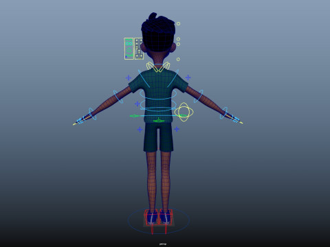 Cartoon Man 3D Модель