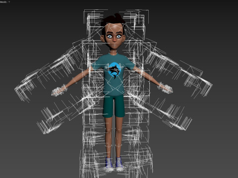 Cartoon Man 3D Модель