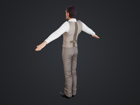 Cartoon Man 3D Model