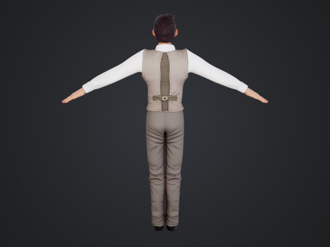 Cartoon Man 3D Model