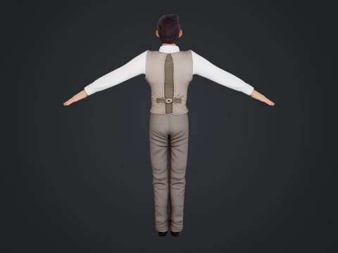Cartoon Man 3D Model