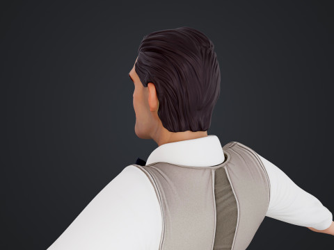 Cartoon Man 3D Model