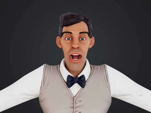 Cartoon Man 3D Model