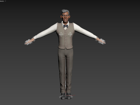 Cartoon Man 3D Model