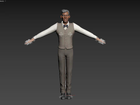 Cartoon Man 3D Model