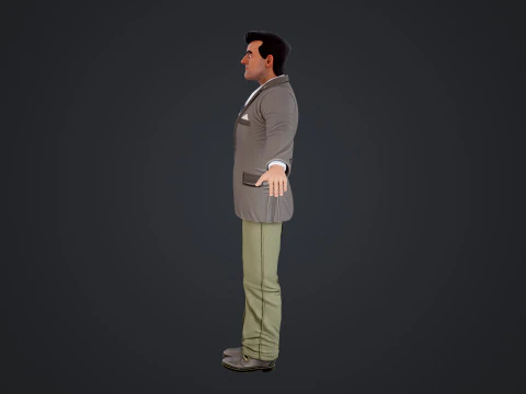 Cartoon Man 3D Model