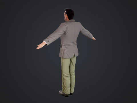 Cartoon Man 3D Model