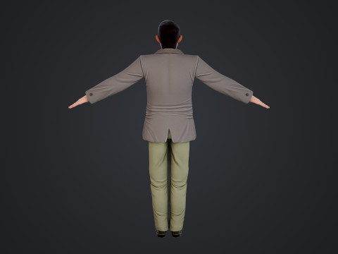 Cartoon Man 3D Модель