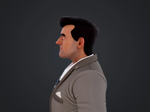 Cartoon Man 3D Model