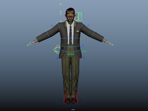 Cartoon Man 3D Модель