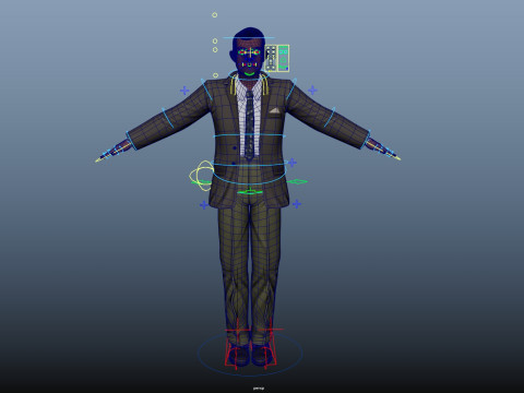 Cartoon Man 3D Модель