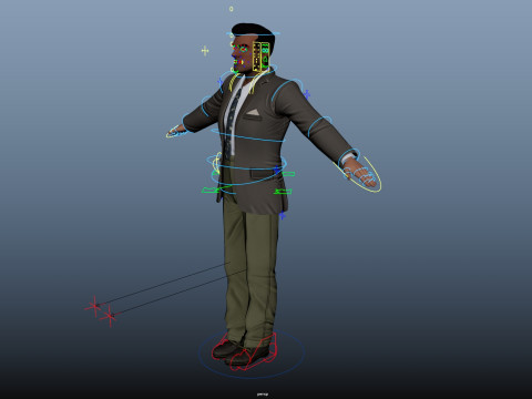 Cartoon Man 3D Модель