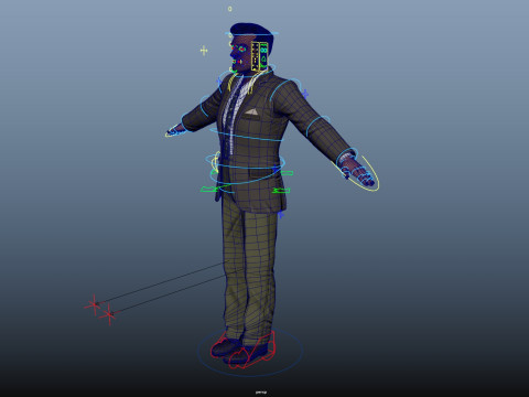 Cartoon Man 3D Модель