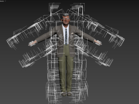 Cartoon Man 3D Модель