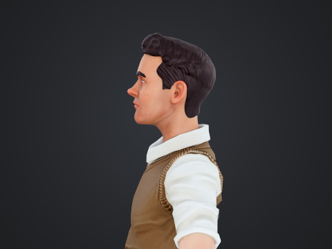 Cartoon Man Model 3D