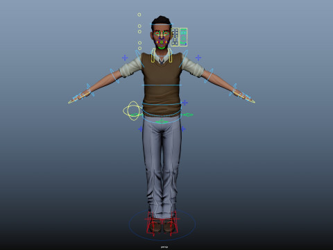 Cartoon Man Model 3D
