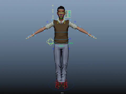 Cartoon Man 3D Model
