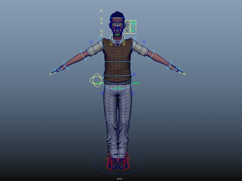 Cartoon Man Model 3D