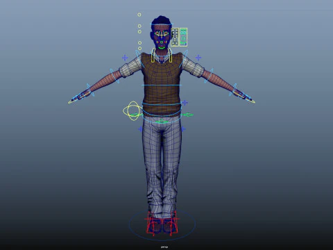 Cartoon Man 3D Model