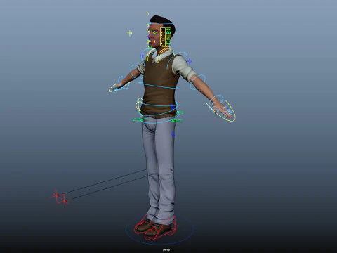 Cartoon Man 3D Model