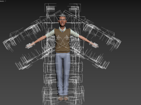 Cartoon Man Model 3D