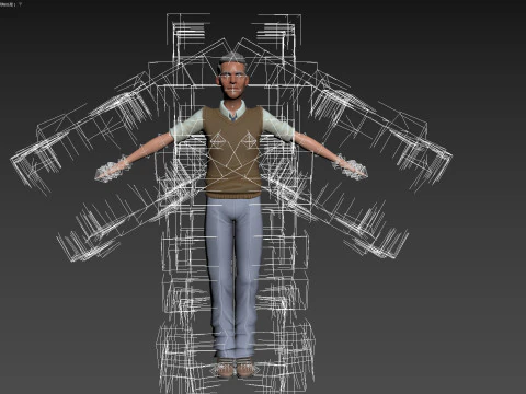 Cartoon Man 3D Model