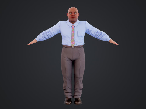 Cartoon Man 3D मॉडल