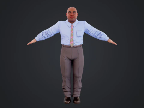 Cartoon Man 3D Model