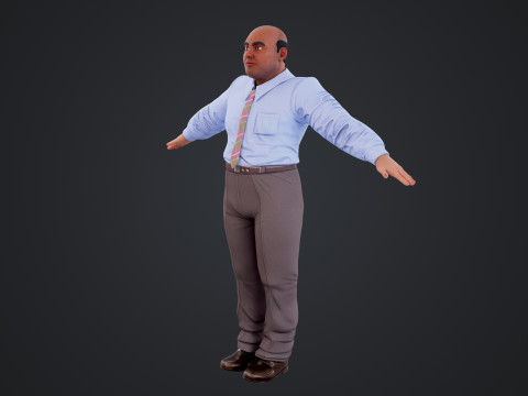 Cartoon Man 3D मॉडल