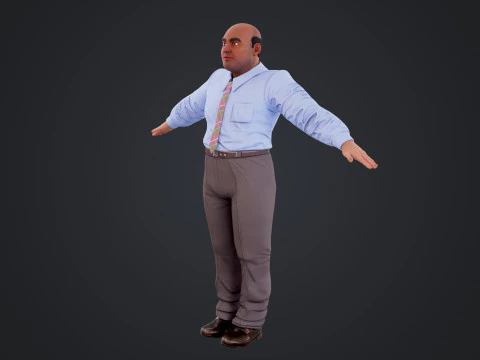 Cartoon Man 3D Model
