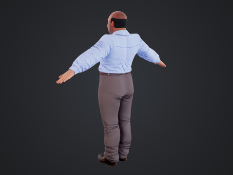 Cartoon Man 3D मॉडल