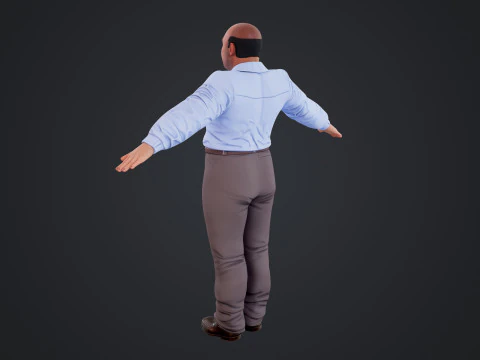 Cartoon Man 3D Model