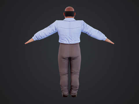 Cartoon Man 3D मॉडल