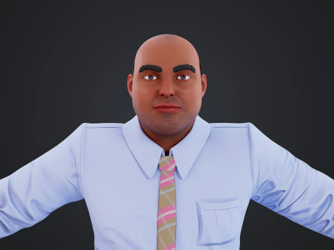 Cartoon Man 3D Model