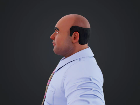 Cartoon Man 3D Model
