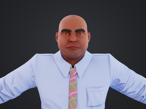 Cartoon Man 3D मॉडल