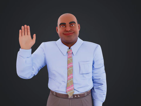 Cartoon Man 3D Model