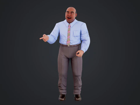 Cartoon Man 3D Model