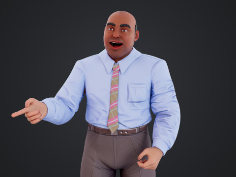 Cartoon Man 3D मॉडल