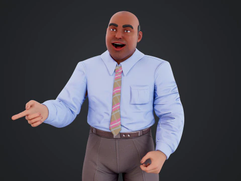 Cartoon Man 3D Model