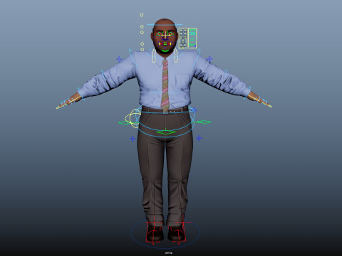 Cartoon Man 3D मॉडल