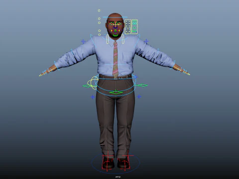 Cartoon Man 3D Model
