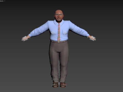 Cartoon Man 3D मॉडल